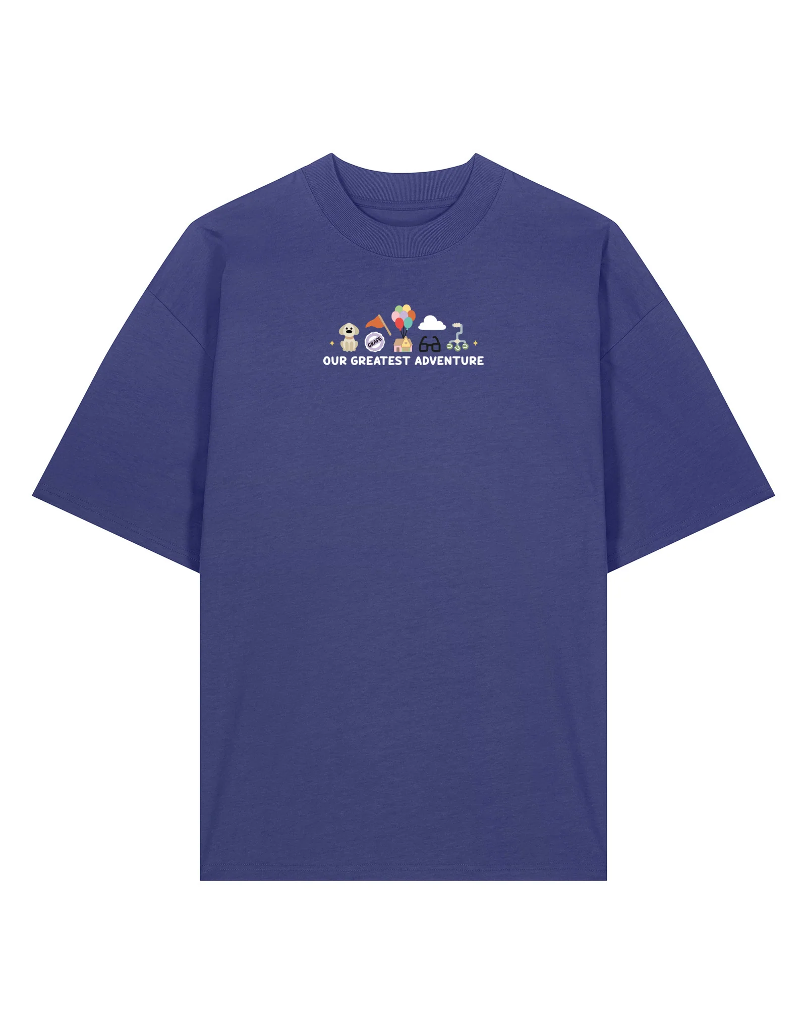 Up Embroidered Oversized Organic Cotton T-Shirt - Image 3