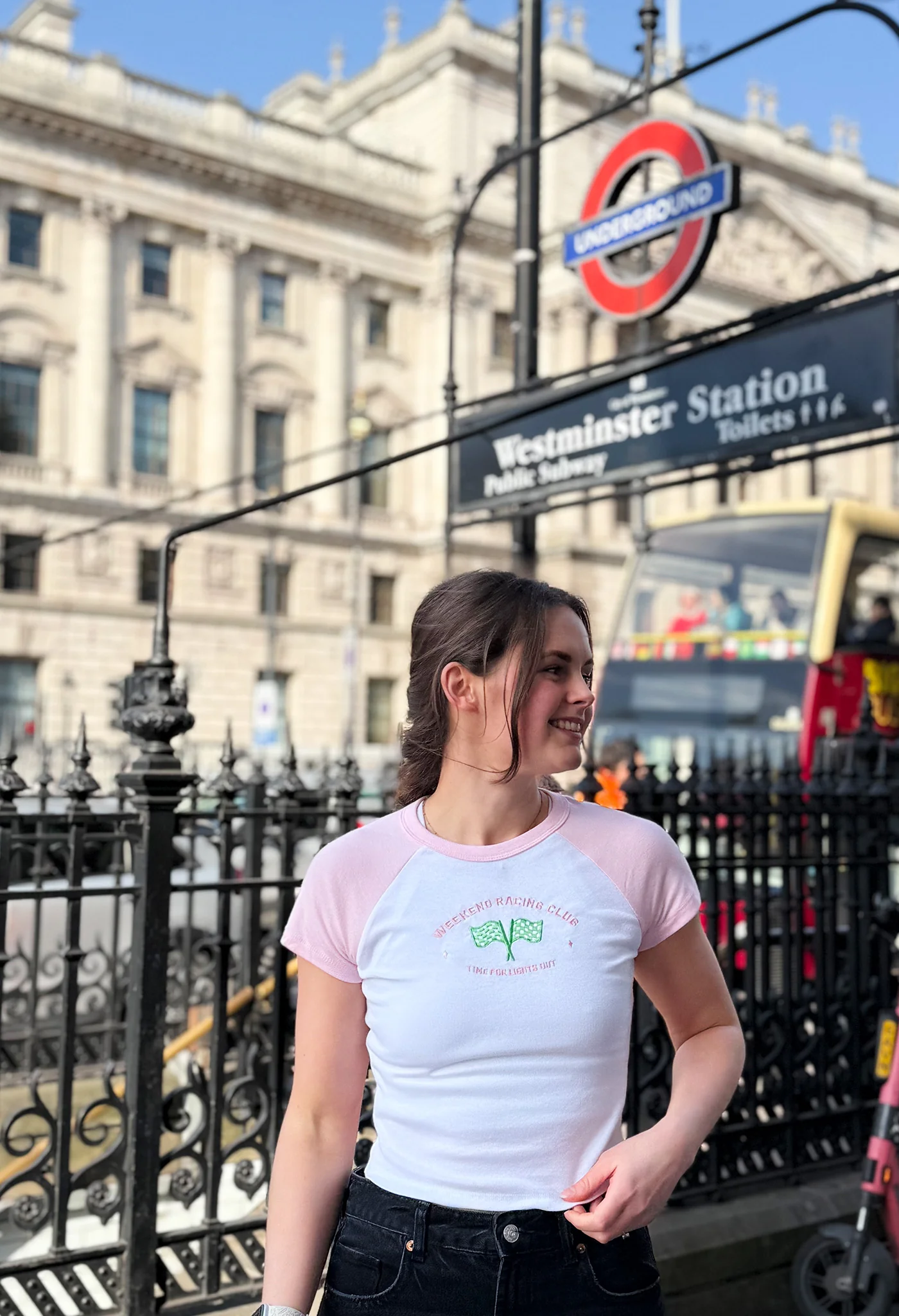 Weekend Racing Club Embroidered Micro Rib Baby Tee - Image 6