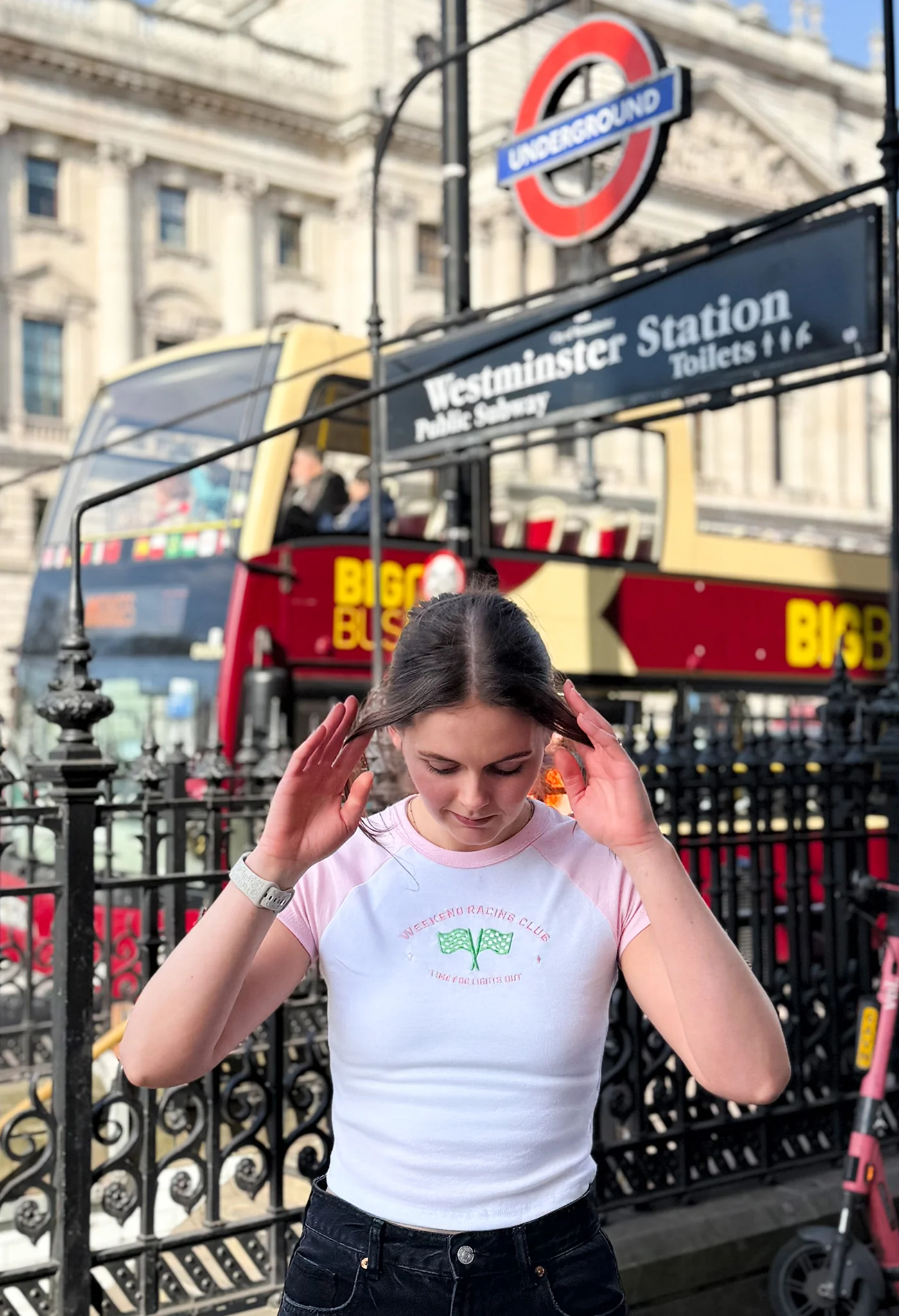 Weekend Racing Club Embroidered Micro Rib Baby Tee - Image 7